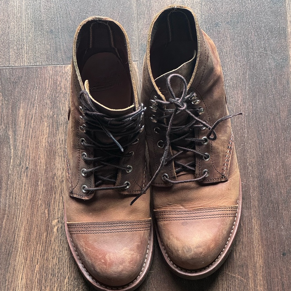 Red Wing 8085 Iron Ranger Leather Boots, men’s 9.5 - Picture 2 of 7
